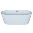 thumbnail image 4 of ANZZI  Dover 5.6-foot Glossy White Acrylic Center Drain Freestanding Bathtub, 4 of 4