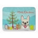 thumbnail image 1 of Alfombrilla de árbol de Navidad y Bulldog francés de Caroline's Treasures, 19 x 27, multicolor Caroline's Treasures BB1610RUG, 1 of 1