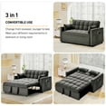 thumbnail image 5 of Wiilayok Convertible Sofa Bed with Pull Out Sofa Bed,55" Loveseat Sleeper Sofa Couch with Side Pockets and Pillows,Chaise Lounge Sofa for Living Room Bedroom Guest Room, 5 of 9