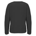 thumbnail image 5 of Holzkary Long Sleeve Tops for Women Fall Fashion Outfits 2025 Crewneck Knit Basic Tee Shirts Business Casual Tops New Round Neck Loose T Shirts Comfortable Commute Fashion Lady T Shirt Dark Grey M, 5 of 5
