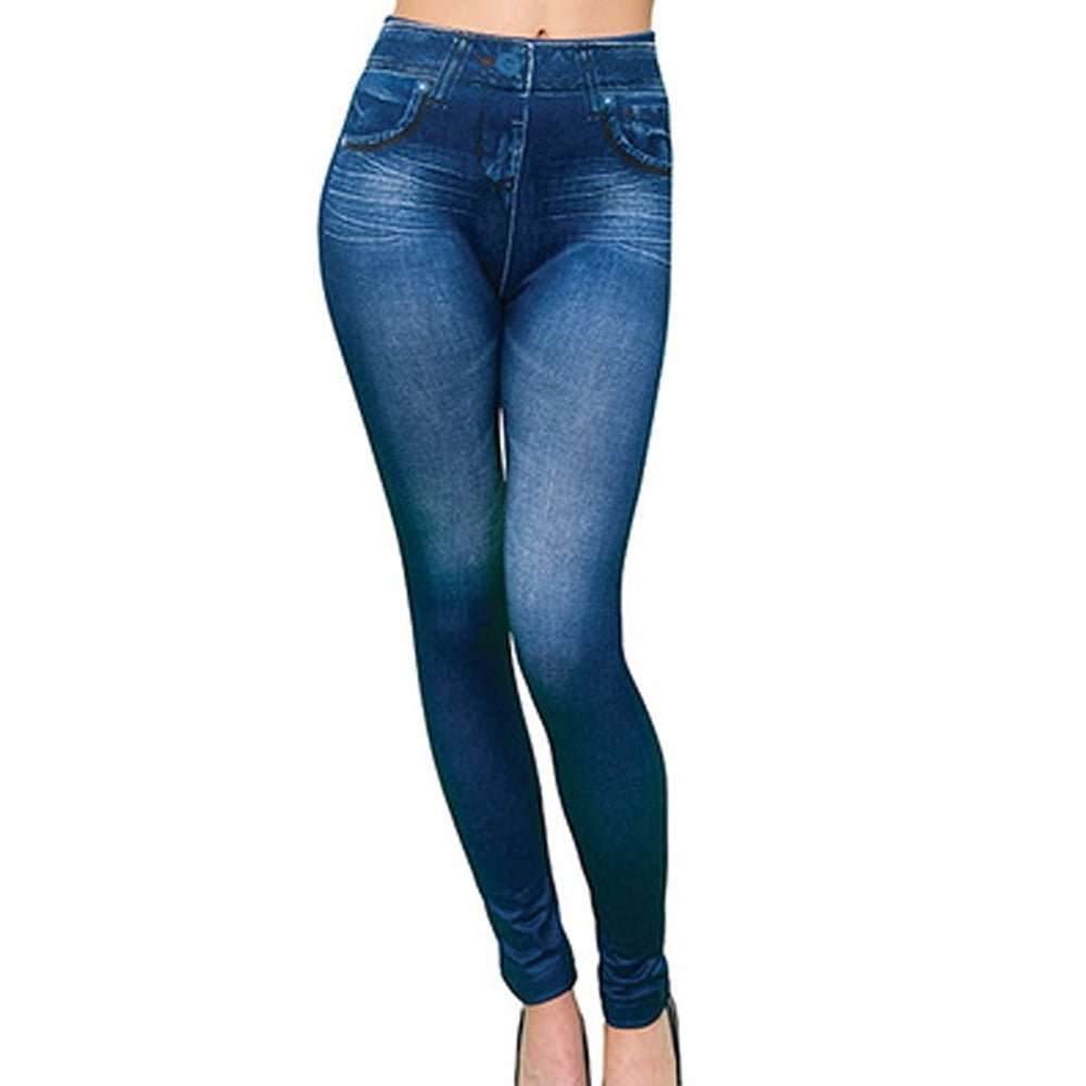 blue jean leggings walmart