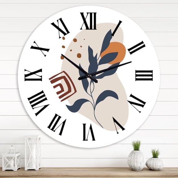 Designart 1 in Modern,Contemporary Wall Clock