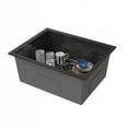 thumbnail image 6 of Dextrus Black Stainless Steel 23 x 18 x 9 Inch Single Bowl Undermount Sink, 6 of 10