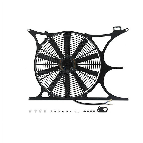 Mishimoto MMFS-E36-92P Performance Aluminum Fan Shroud Compatible With BMW E36 3-Series 1992-1999 Black