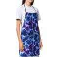 thumbnail image 4 of Pofeuu Blue Lightning1 Print Aprons with Pockets, Cute Aprons for Kitchen, Cooking, Server, Barber, Chef Apron, 4 of 7