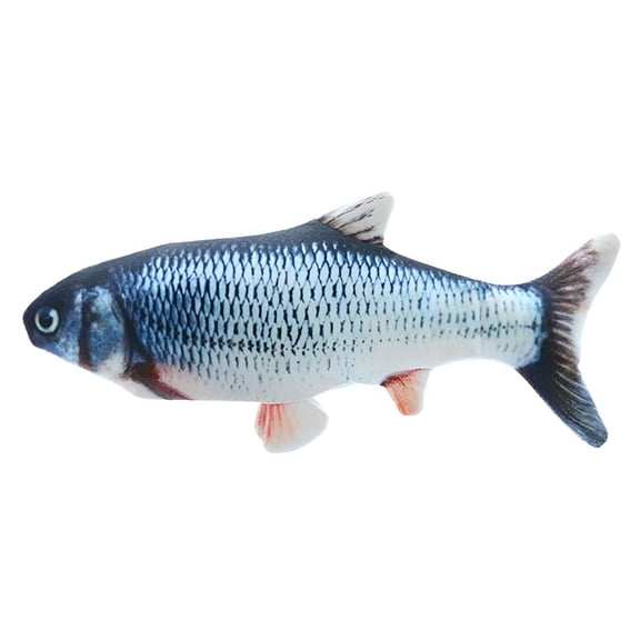 BESTSKY Flopping Fish Cat Toy with Catnip Bag,11.8" Electric Moving Fish Catnip Toys