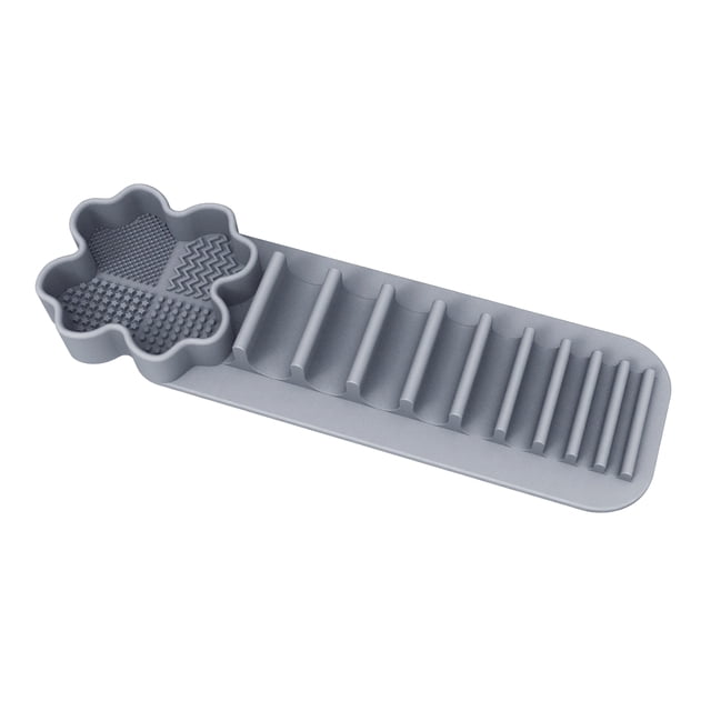 Silicone Makeup Brush Drying Rack with Suction Base Food-Grade Soft Elastic Cosmetic Brushes Drying Holder