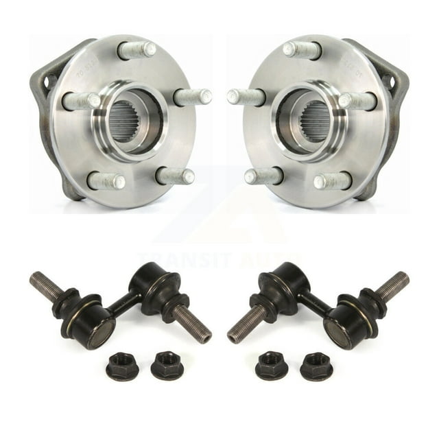 Transit Auto Front Hub Bearing Assembly and Link Kit for Car 2010-2014 Subaru Legacy - Left Right Side (Driver Passenger) K7T-100539