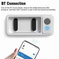 thumbnail image 2 of Waterproof Phone Holder, Shower Phones Holder with Wireless Bluetooth Speaker with 360 Rotation, 60 Fixed Opening Angle High Sensitive HD Touchscreen Shower Phone Mount for Bathroom Kitchen, 2 of 9