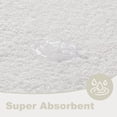 thumbnail image 3 of BULULOM Bathroom Rugs Non Slip Washable, Soft Absorbent Quick Dry Bath Mat with Rubber Backing, White 24" x 36", 3 of 8