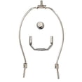 thumbnail image 2 of Creative Hobbies 8 Inch Regular Weight Lamp Harp, Finial and Harp Base Set, Polished Nickel Finish, 2 of 5