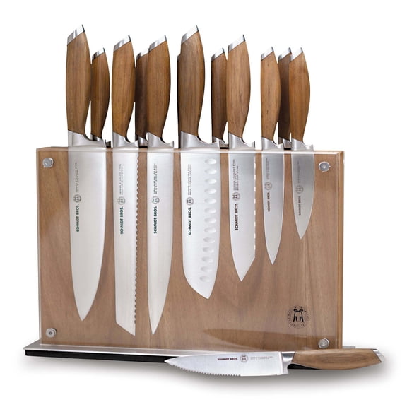 Schmidt Brothers® Cutlery Bonded Teak 15 Pc. Knife Block Set
