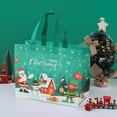 thumbnail image 3 of Twinkseal Christmas Gift Bags Christmas Gift Bag Santa Claus Snowman Design Capacity Dual Handle Non-woven Fabric Candy Gift Packaging Bag Gift for Christmas, 3 of 8