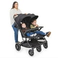 thumbnail image 1 of Joovy Kooper RS2 Lightweight Travel Double Stroller Featuring Dual Snack Trays, One-Handed Fold, Multi-Position Reclining Seats, Adjustable Leg Rests, and 2 Zippered Pockets for Storage, 1 of 5