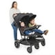 thumbnail image 1 of Joovy Kooper RS2 Lightweight Travel Double Stroller Featuring Dual Snack Trays, One-Handed Fold, Multi-Position Reclining Seats, Adjustable Leg Rests, and 2 Zippered Pockets for Storage, 1 of 5