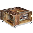 thumbnail image 3 of vidaXL Coffee Table Solid Reclaimed Wood 27.6"x27.6"x13.8", 3 of 10