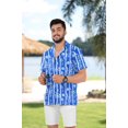 thumbnail image 2 of HAPPY BAY Men's Hawaiian Shirts Short Sleeve Button Down Shirt Men's Holiday Shirts Summer Beach Casual Aloha Tropical Shirts for Men Funny S Dodger, Hibiscus, 2 of 5