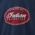 thumbnail image 5 of Indian Motorcycle Men's Oval Logo Tee, Navy | 2833399, 5 of 9