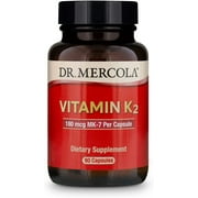 Dr. Mercola Vitamin K2 Dietary Dietary Supplement, 90 Servings (90 Capsules)