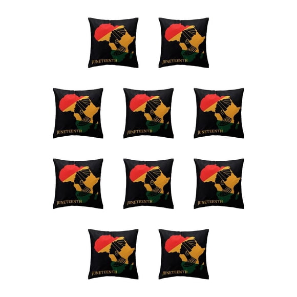 Yuarrent Funda de almohada apta fácil de limpiar para decoración del hogar funda de almohadas de poliéster y duradera W0134-13 W0134-13 10Conjunto