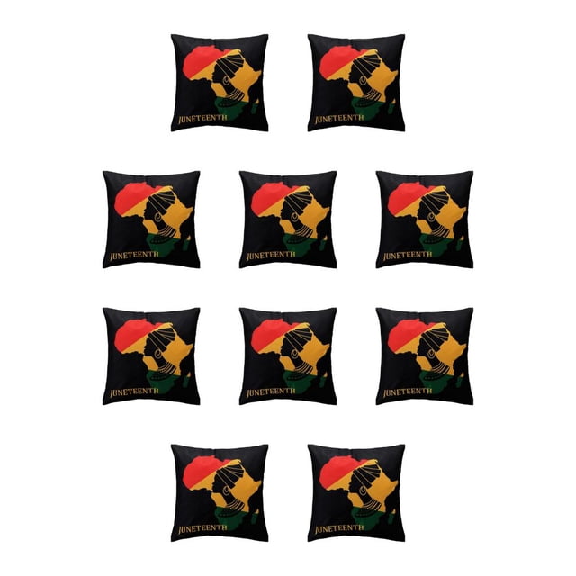 Yuarrent Funda de almohada apta fácil de limpiar para decoración del hogar funda de almohadas de poliéster y duradera W0134-13 W0134-13 10Conjunto