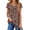 Red White Floral, variant on Fantaslook Womens Blouses Dressy Casual Pleated Tunic Tops Floral Ruffle Sleeve Summer Shirts