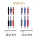 thumbnail image 3 of Zebra Bolígrafo Rollerball Retráctil Sarasa Tinta gel Punto .7 mm y .5 mm 24 Piezas Multicolor, 3 of 5