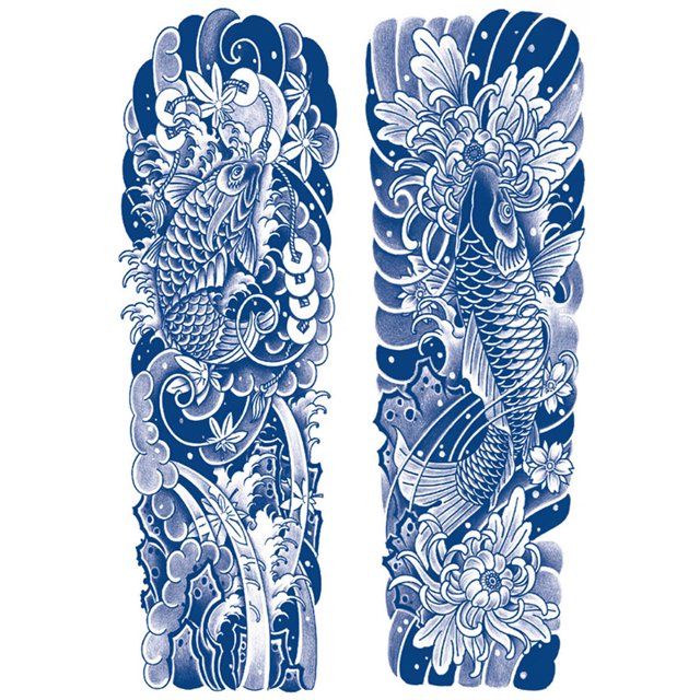 2 uds Tatuaje Temporal Impermeable Jugo Tinta Brazo Tótem Arte Corporal para Mujer Hombre