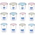 thumbnail image 4 of Toystoory Caja de almacenamiento de latas transparentes selladas de plástico, tarro para conservación de alimentos, contenedor de alimentos, Organizadores de utensilios de cocina azul S, 4 of 6