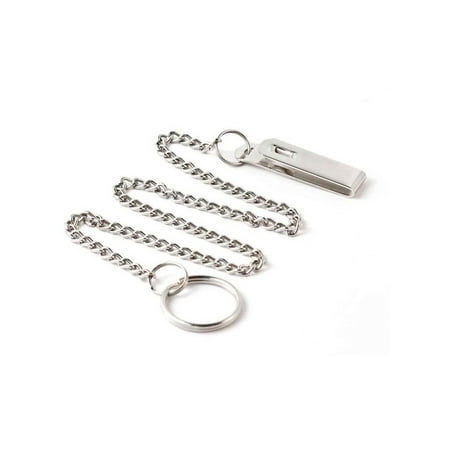 Key-Bak Pocket Chain Belt Clip Key Holder With Split Ring and Chain, 1