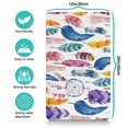 thumbnail image 5 of Boho Retro Floral Pet Feeding Mat-Abstract Art Pattern Absorbent Pet Placemat for Food and Water Bowl, with Waterproof Rubber Backing, Quick Dry Water Dispenser Mat for Dog and Cat (12"x20"), 5 of 7