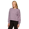 thumbnail image 4 of RBX Active Women's Ultra Soft Athleisure Crewneck Cropped Sweatshirt, 4 of 5
