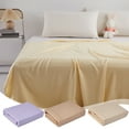 thumbnail image 1 of Fiudx Manta Refrescante de Verano, Fibra de Seda Helada, Disipación y Absorción Del Calor, Transpirable y Refrescante, Múltiples Usos, Ideal para Viajes y Siestas, Beige, Caqui, Morado, 100 X 90 Cm,, 1 of 7