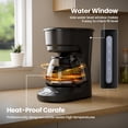 thumbnail image 4 of Kismile 5-Cup Drip Coffee Machine with LED Display, Small Coffee Maker with Anti-Drip, Timer, Auto Shut-Off, Dry-Boil Protection, Removable Funnel, C, 4 of 8