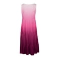 thumbnail image 4 of CHOK Robes en Lin pour Femmes Été Grande Taille Manches Courtes Col en V Longueur Genou Robe Ample Décontractée Confortable Plage 2024 Soldes, 4 of 6