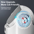 thumbnail image 3 of Open Top Self Cleaning Litter Box,70L Automatic Cat Litter Box Self Cleaning with APP Control,Low Noise,Safety Protection,Anti-Pinch Protection&Easy Access Step for Senior Cats,Multiple Cats(White), 3 of 11