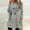 01 Gray, variant on Women's Round Neck And Winter Loose Solid Pocket Warm Long Sleeve Blouse Top