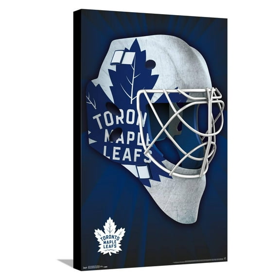 NHL Toronto Maple Leafs - Mask 16 Canvas Wall Poster, 14.725" x 22.375"