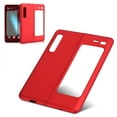 thumbnail image 4 of Carcasa de teléfono móvil plegable con protección Omnibearing esmerilada de PC de lujo de plástico duro de alta calidad para Samsung GalaxyCola rojo, 4 of 8