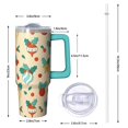 thumbnail image 2 of 30oz Merry Christmas Tumbler with Lid Straw Stainless Steel Cup Double Wall Insulated Holiday Coffee Water Bottle, 2 of 5