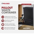thumbnail image 2 of Rev-A-Shelf 53WC-1550SCDM-118 50 Qt Pullout Waste Container Trashcan, Black, 2 of 9