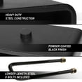 thumbnail image 2 of DNA Motoring FLLK-CH-R-003 For 1999-2022 Silverado Sierra 1500 Carbon Steel Leaf Spring Mount Style Rear 3" Leveling Kit Lift Blocks, 2 of 5