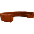 thumbnail image 3 of Meridian Furniture Limitless Cognac Velvet Modular 11 Piece Sectional, 3 of 7