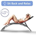 thumbnail image 4 of BeesClover Patio Chaise Lounge Set of 2, Aluminum Outdoor Lounge Chairs Adjustable Backrest - All-Weather Sunbathing Recliner Chairs for Backyard, Balcony, Beach with Armrests, 4 of 7