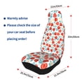 thumbnail image 4 of Yiaed Strawberries Print Car Seat Covers,Universal Auto Seats Protector Fits for Car,SUV Sedan,Truck,Automotive Seat Covers & Accessories(Two packs), 4 of 7