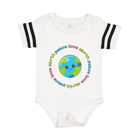 

Inktastic Peace Love Earth Gift Baby Boy or Baby Girl Bodysuit