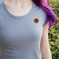 thumbnail image 2 of Thanksgiving Black Cat Hiding In Cornucopia with Pumpkins Pinback Button Pin, 2 of 4
