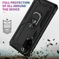 thumbnail image 4 of Dteck Case For Samsung Galaxy S20 Ultra 6.9 inch, Shockproof Rubber Armor Case Hybrid Rugged Hard PC Back Phone Ring Kickstand Cover,without Screen Protector ,Black, 4 of 7