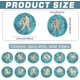 thumbnail image 2 of 24pcs 12 Constellation Turquoise Beads 15mm Zodiac Signs Beads Flat Round Beads Craft Beads Disc Beads Loose Spacer Beads for DIY Earrings Bracelet Necklace Jewelry Making(Gold on Blue), 2 of 5