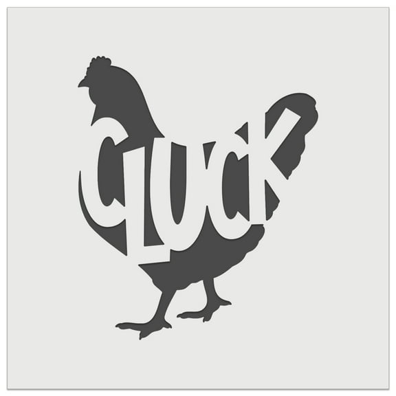 Chicken Hen Cluck Farm Animal DIY Cookie Wall Craft Stencil - 5.5 Inch